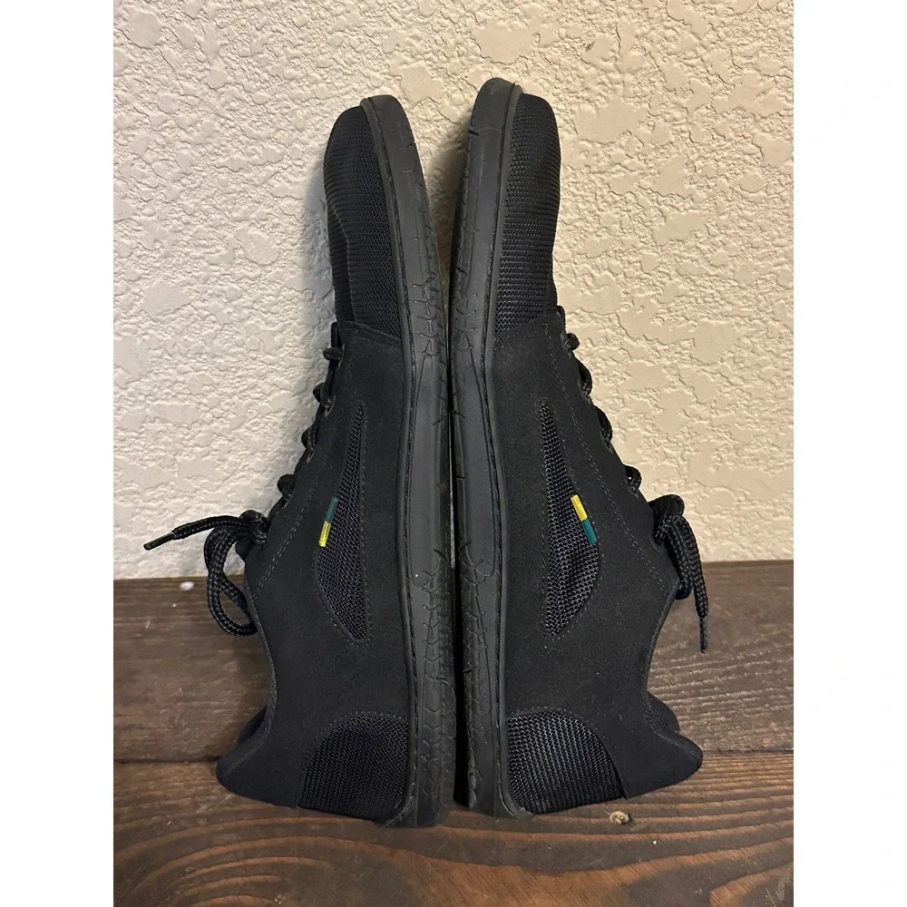 Be Lenka Barefoot Sneakers Mens 10.5 Black Mesh Leather Minimalist Shoe Wide Toe